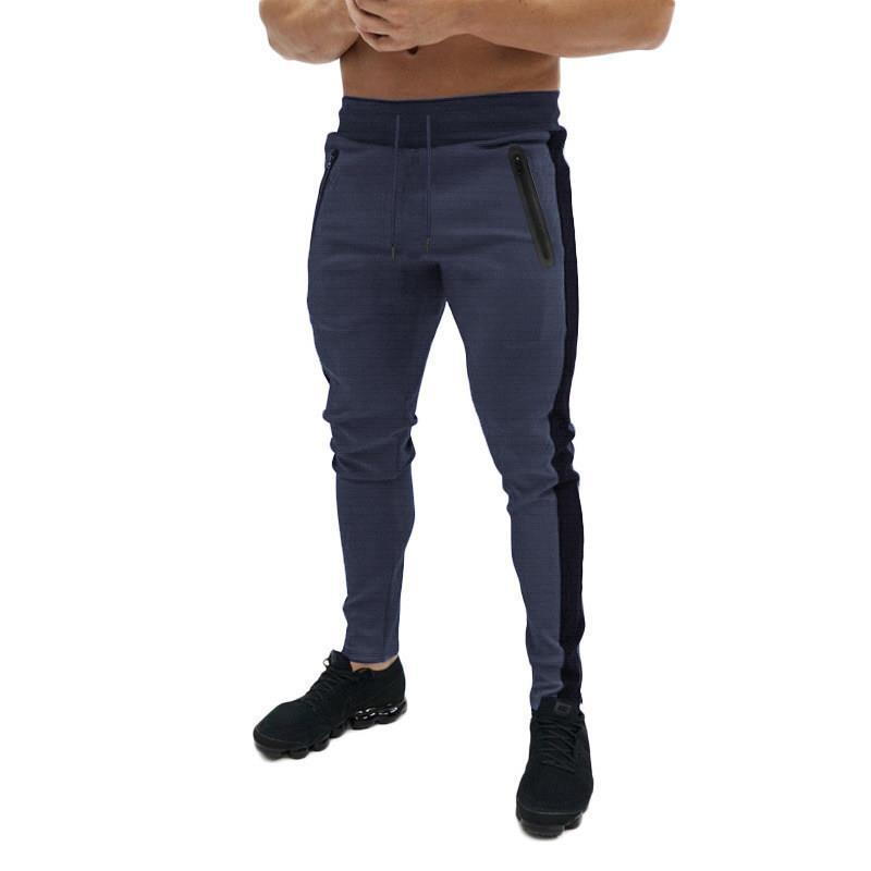 Pantalon de jogging sportif pour hommes avec poches zippées latérales Chic und Stil
