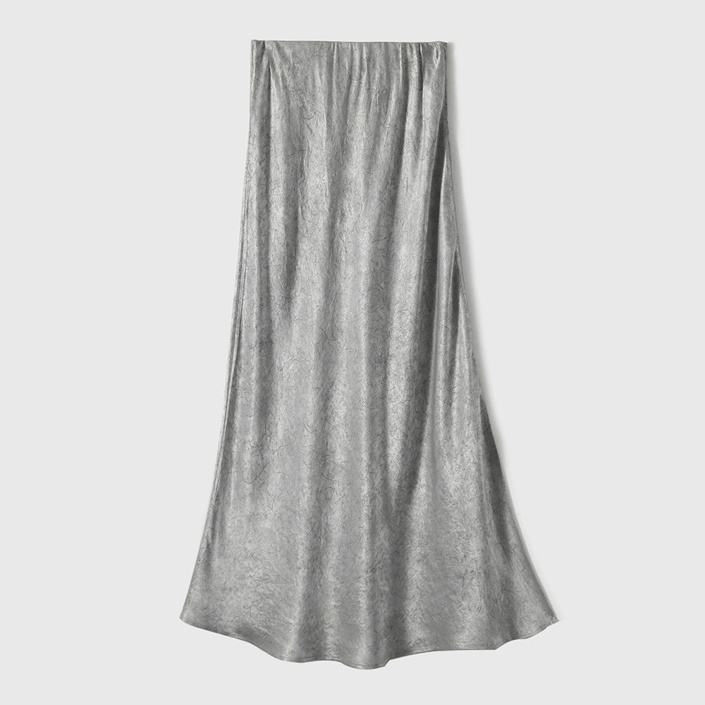 Jupe maxi satin élégante pour femmes Chic und Stil