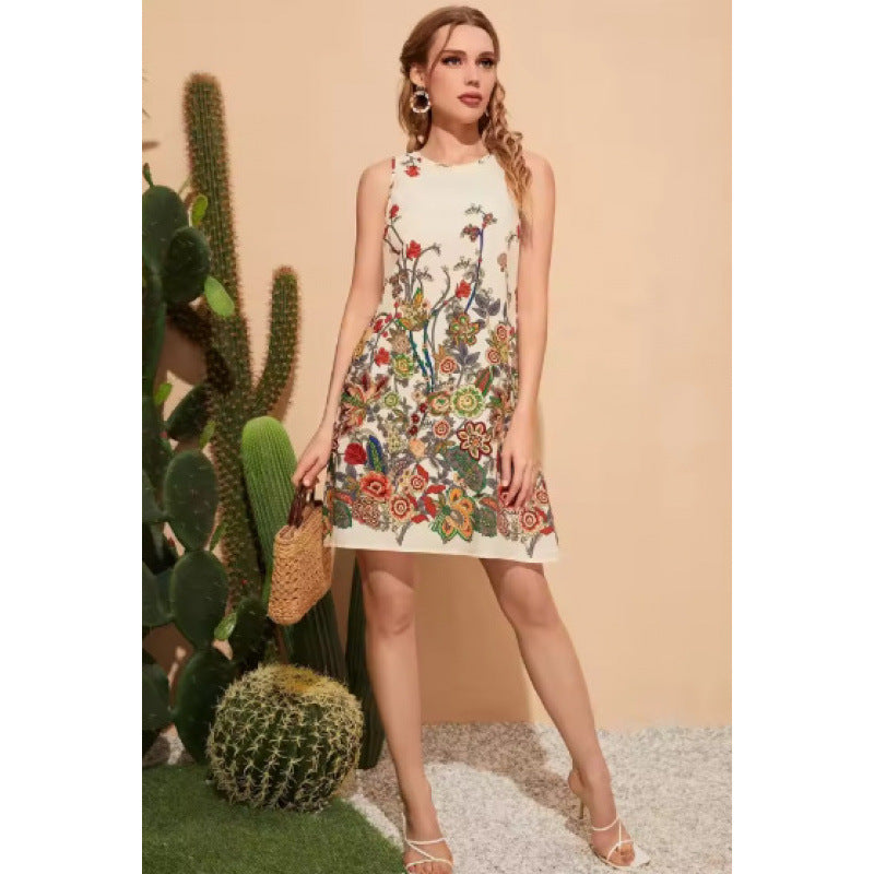 Robe shift sans manches décontractée pour femmes Chic und Stil