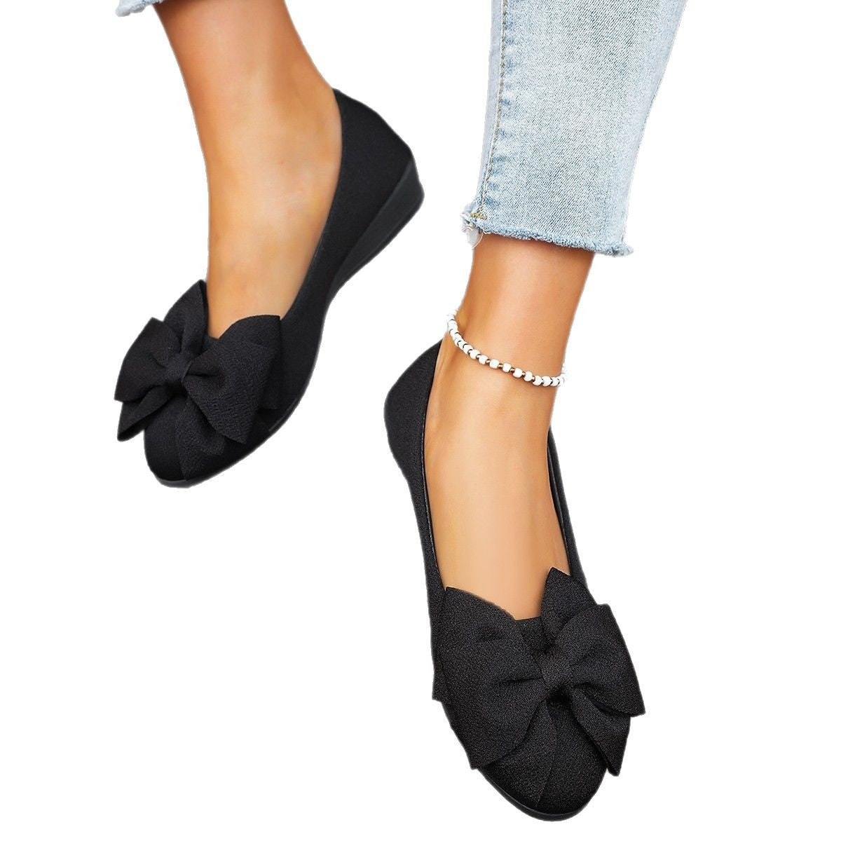 Dames Ballerines élégantes avec détail nœud Chic und Stil