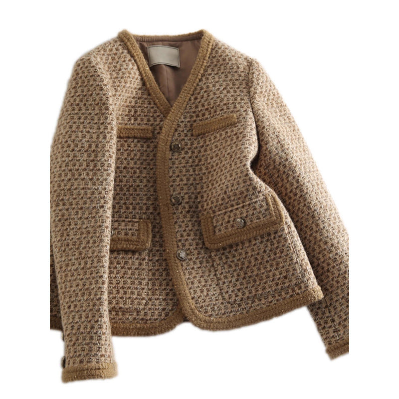 Veste cardigan tricotée texturée pour femmes Chic und Stil