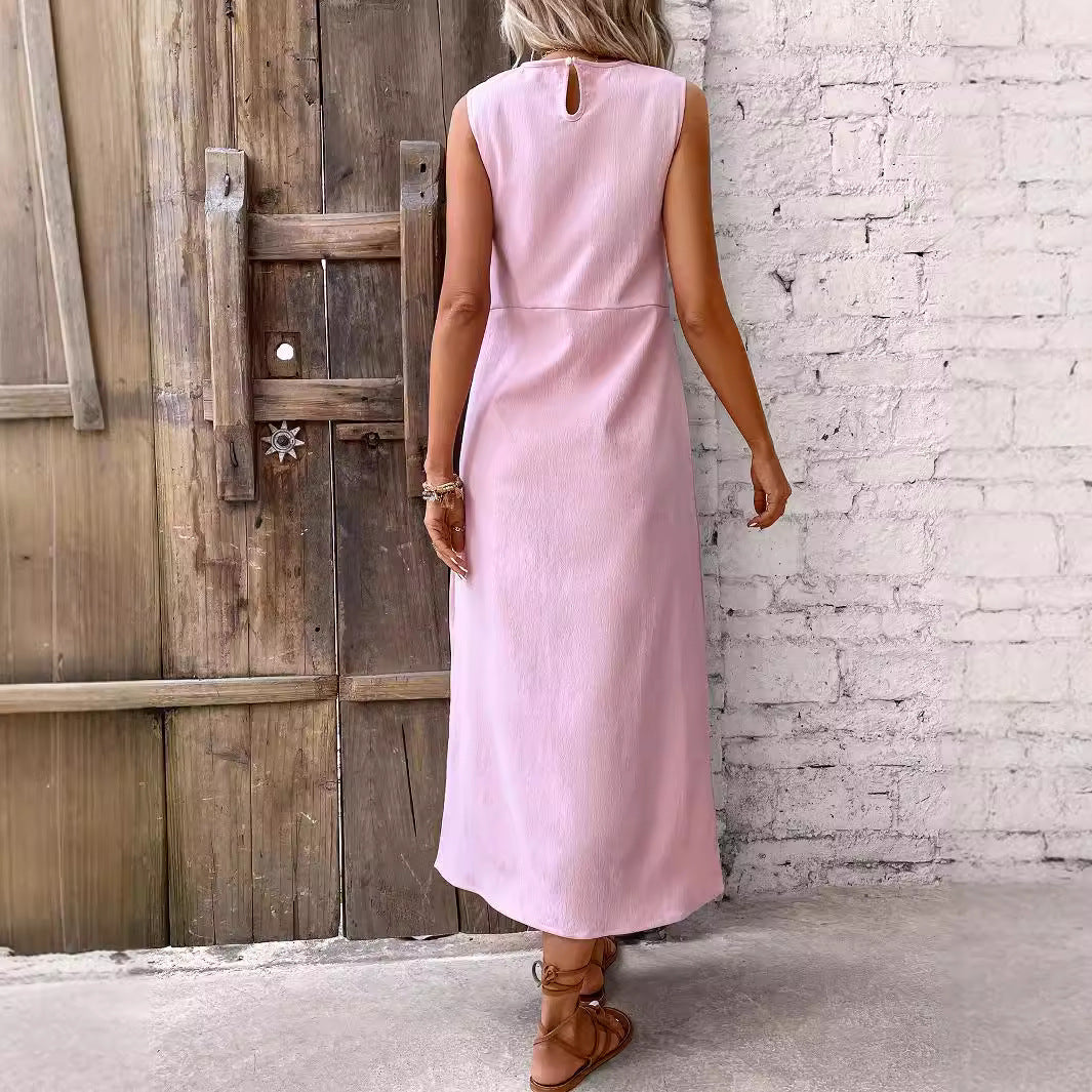 Robe maxi femme avec détails de boutons et coupe élégante Chic und Stil