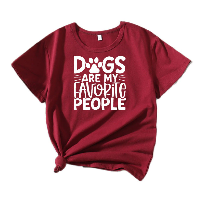 T-shirt graphique pour femmes amatrices de chiens Chic und Stil