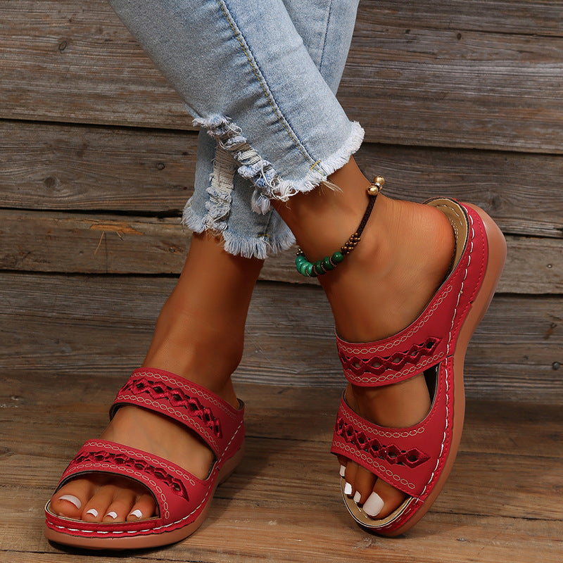 Sandales à enfiler décoratives Chic und Stil pour femmes