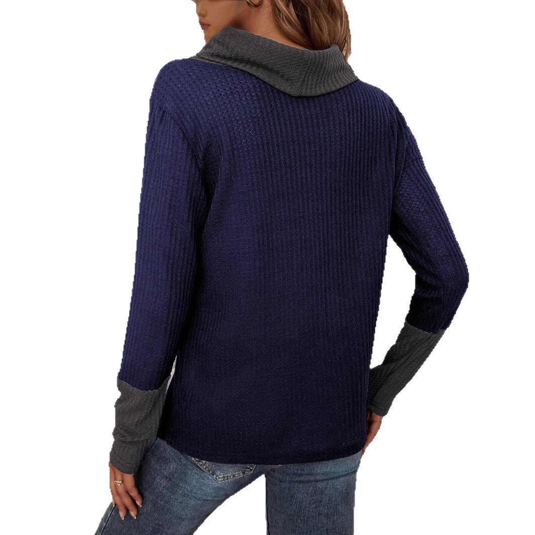 Pull femme avec col tendance Chic und Stil