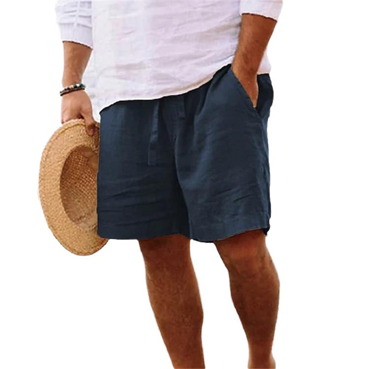 Pantalons de loisirs légers pour hommes en lin respirant Chic und Stil