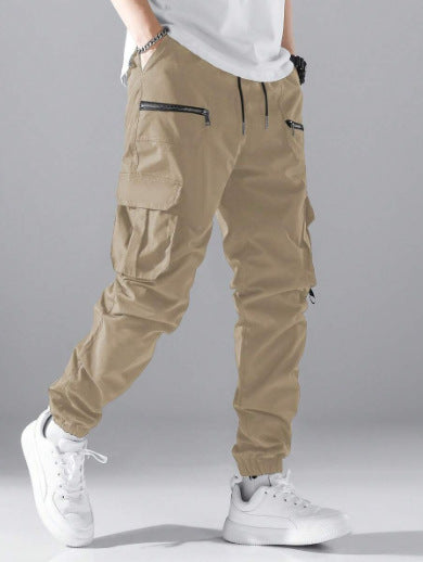 Pantalons cargo pour hommes avec poches zippées modernes Chic und Stil