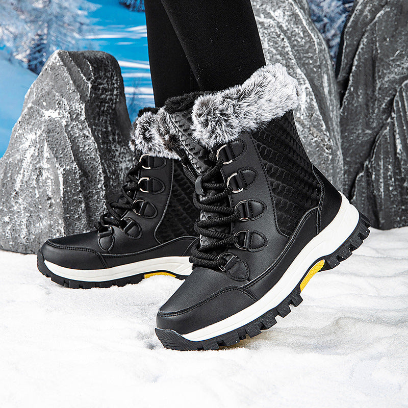 Bottes d'hiver thermo pour femmes avec semelle antidérapante et doublure isolante Chic und Stil