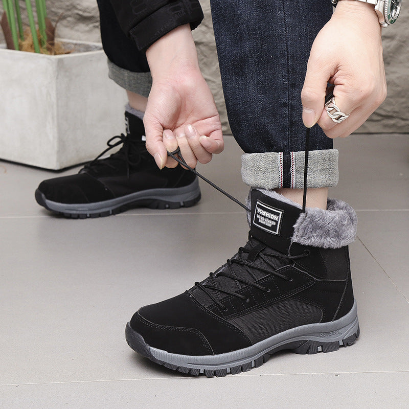Bottes d'hiver pour femmes doublées avec semelle antidérapante et col isolant Chic und Stil