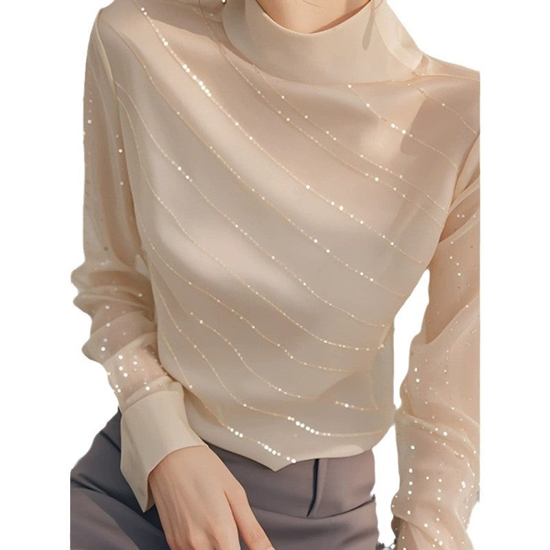 Chemisier transparent élégant pour femmes avec détails embellis Chic und Stil