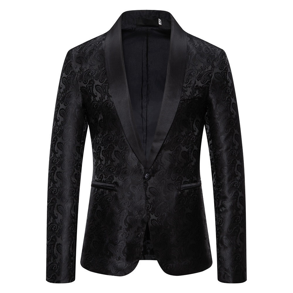 Elegant tuxedo blazer for men with luxurious paisley pattern Chic and Style