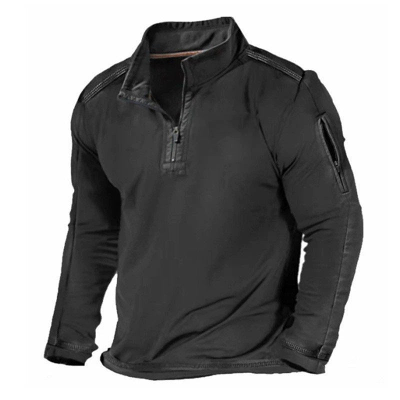 Pull fonctionnel pour hommes avec demi-fermeture éclair et poches pratiques Chic und Stil