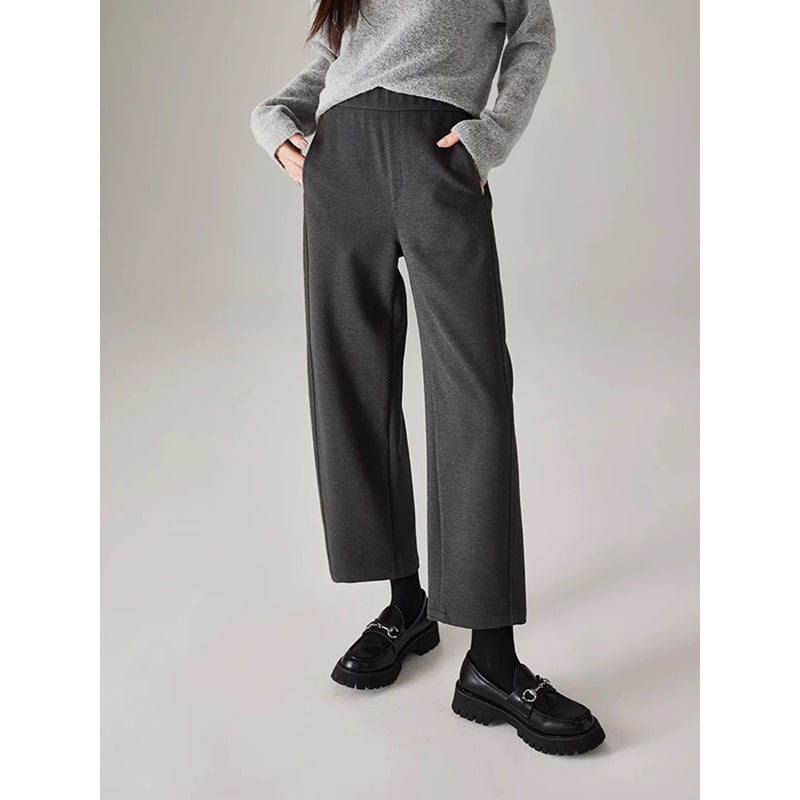 Pantalons de détente pour femmes à taille haute et jambes larges Chic und Stil