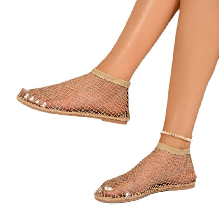Dame Sandales en filet Chic und Stil