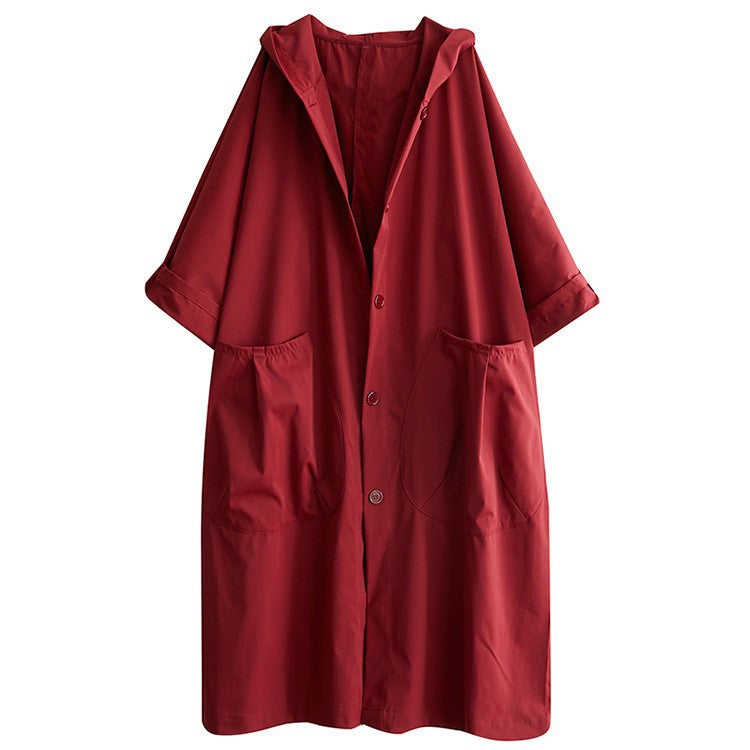 Oversized hooded coat for women with practical pockets Chic und Stil