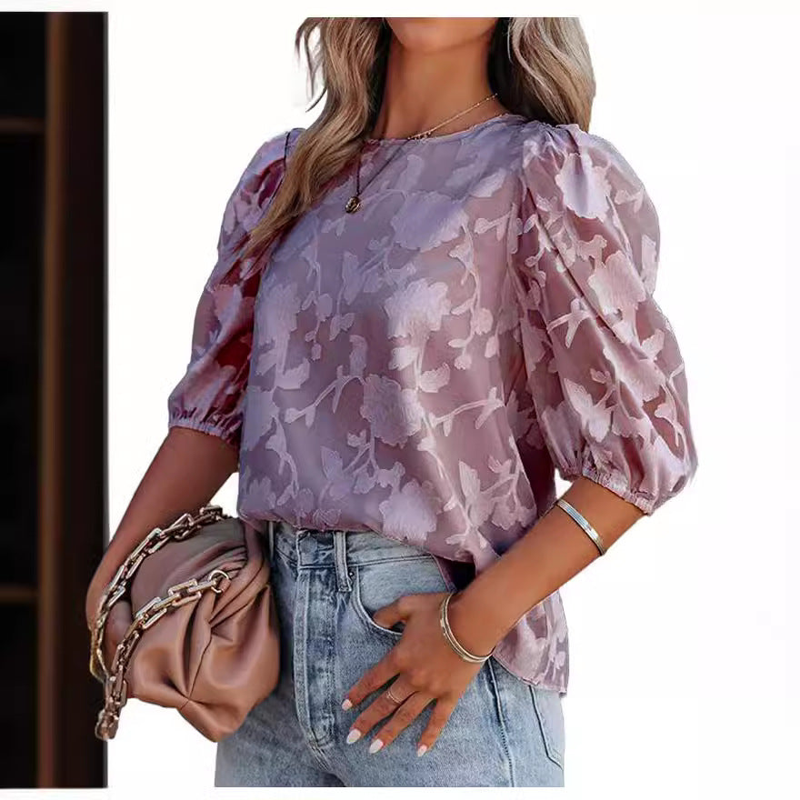 Dames blouson brodé de fleurs Chic und Stil