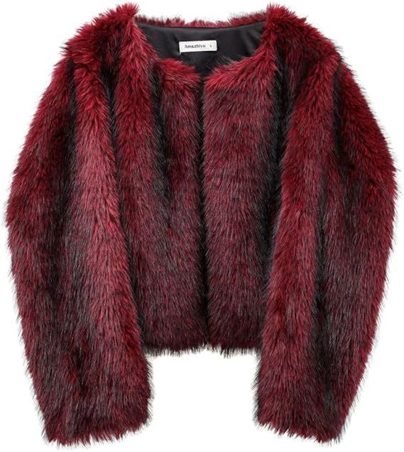 Ladies Padded Faux Fur Jacket Chic and Style