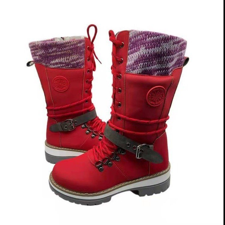 Bottes d'hiver robustes pour dames avec un design montant et des accents à la mode Chic und Stil