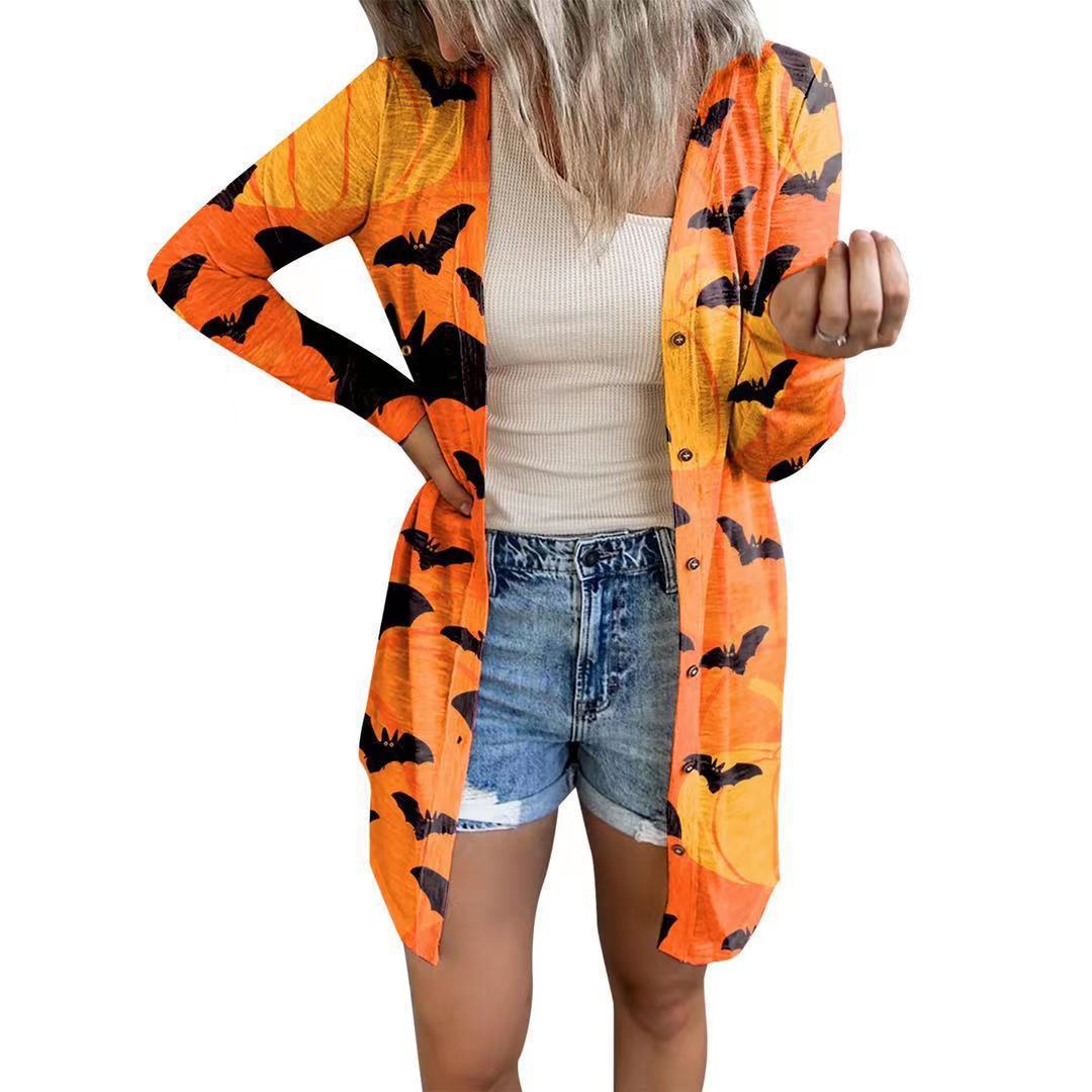 Blouse à manches longues pour femmes avec motif animal et fermeture à boutons Chic und Stil