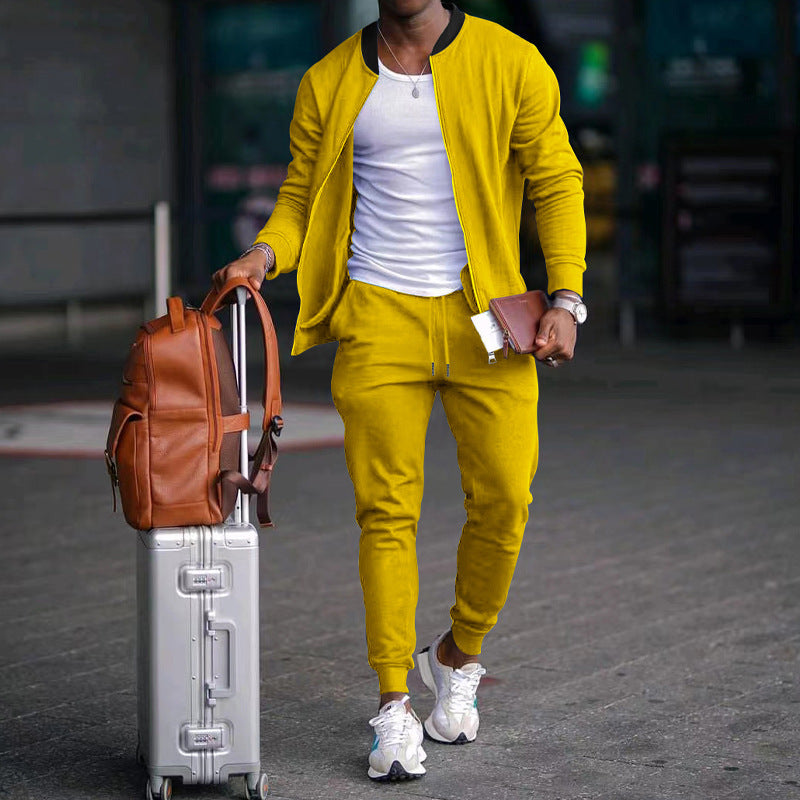Veste de survêtement stylée pour hommes et pantalon de jogging Chic und Stil