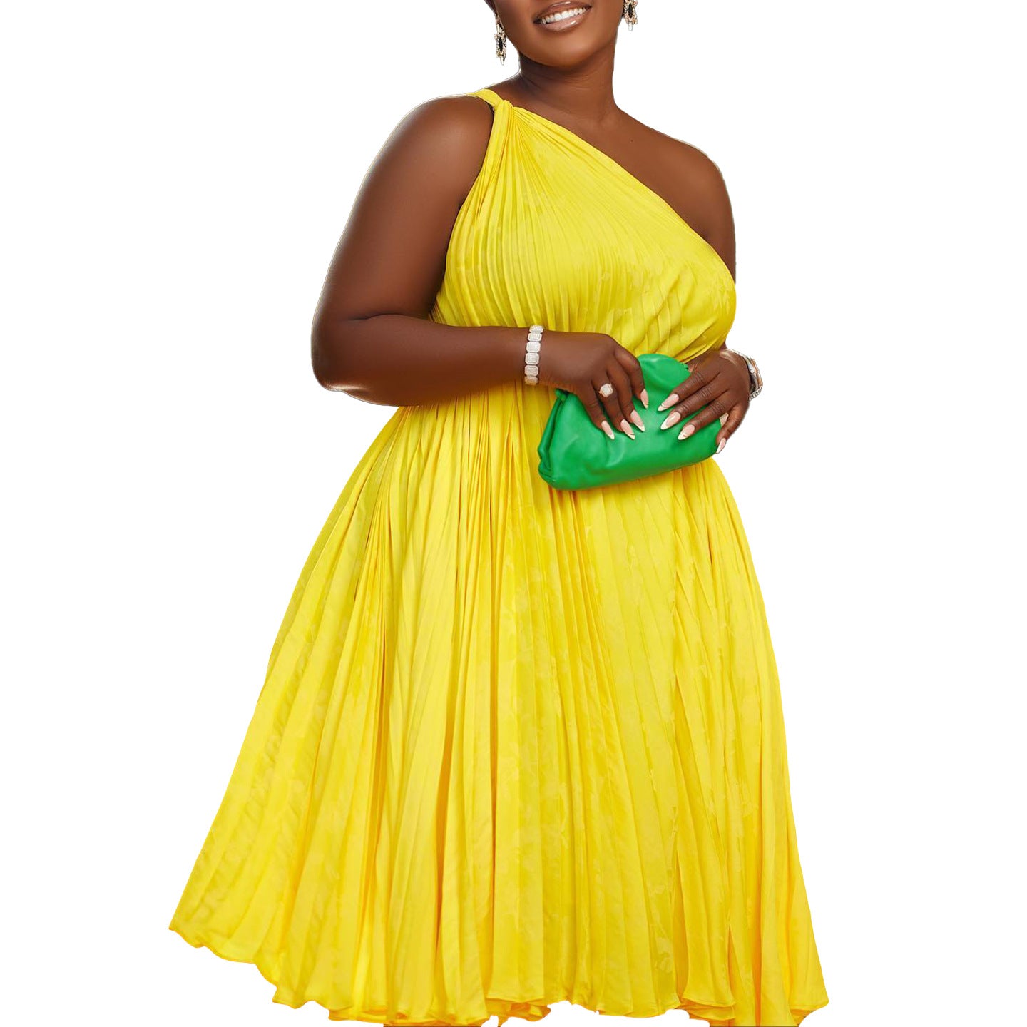 Robe plissée sans bretelles pour femmes avec cordon élégant Chic und Stil