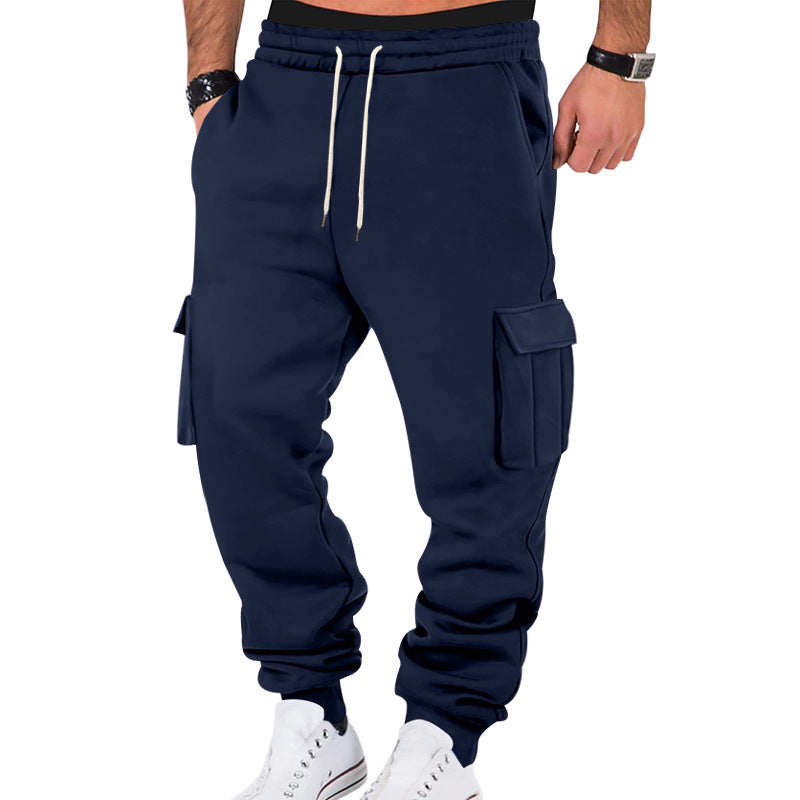 Pantalon de jogging cargo pour hommes avec taille élastique et poches pratiques Chic und Stil
