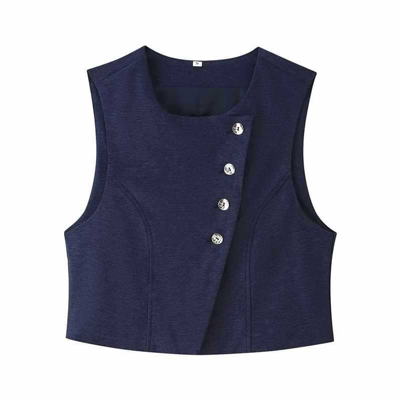 Dames élégant, taille haute, large pantalon en tissu Chic und Stil