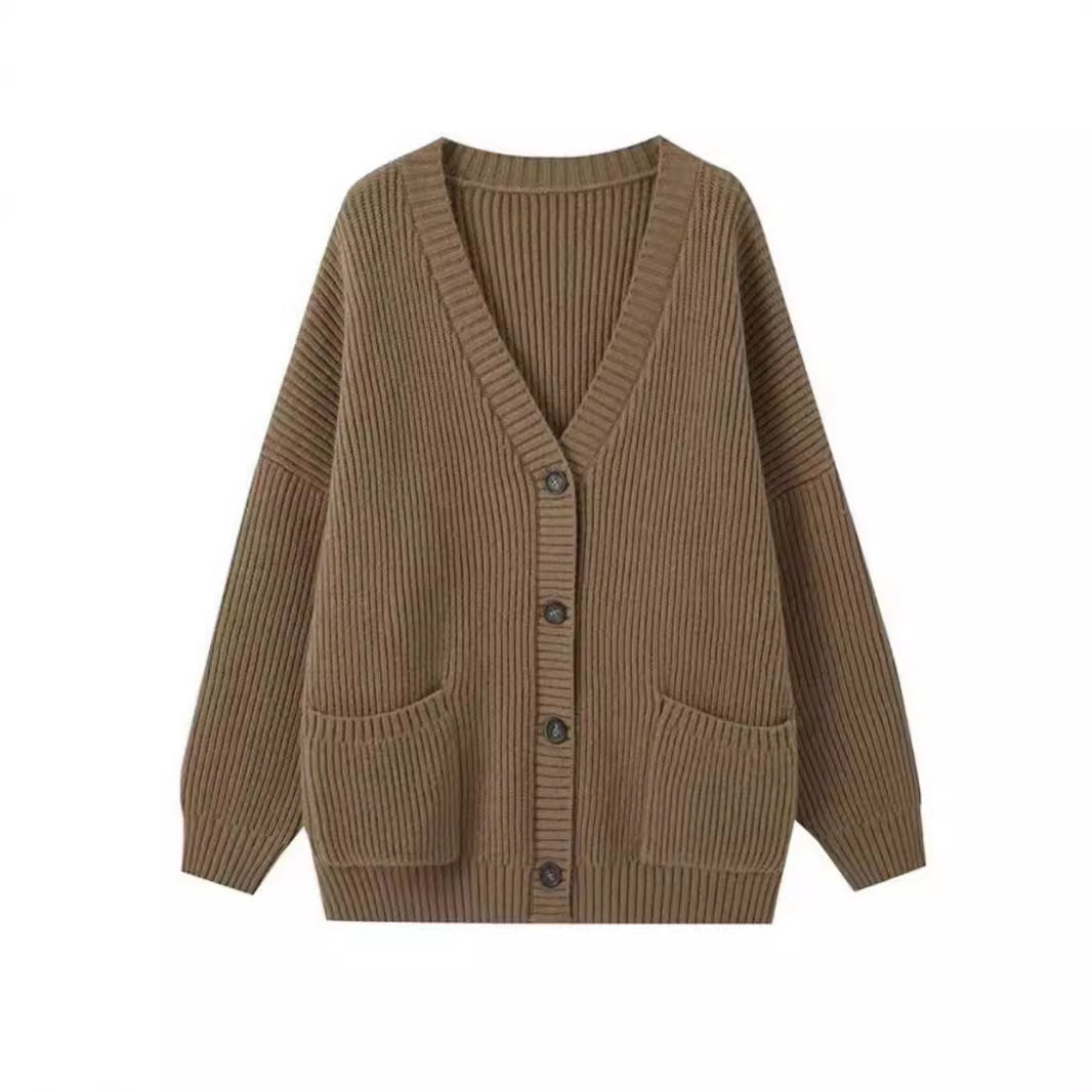 Cardigan en grosse maille pour femmes avec poches et coupe douce Chic und Stil