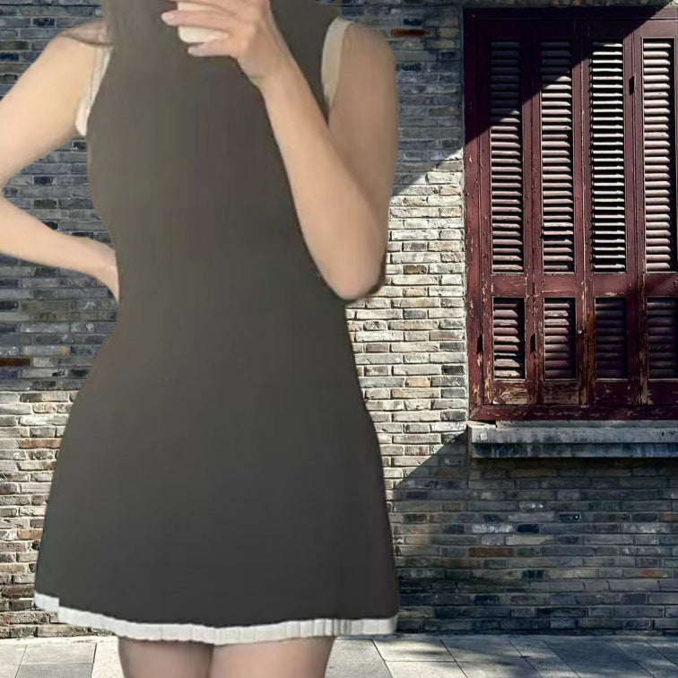 Robe femme avec détails plissés et coupe élégante en A Chic und Stil