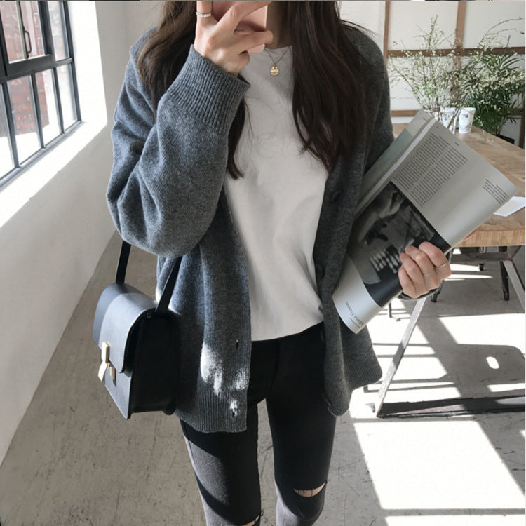 Cardigan à motifs pour femmes avec détails de boutons Chic und Stil