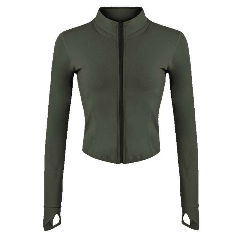 Veste de sport pour femmes avec coupe slim et trous pour les pouces Chic und Stil