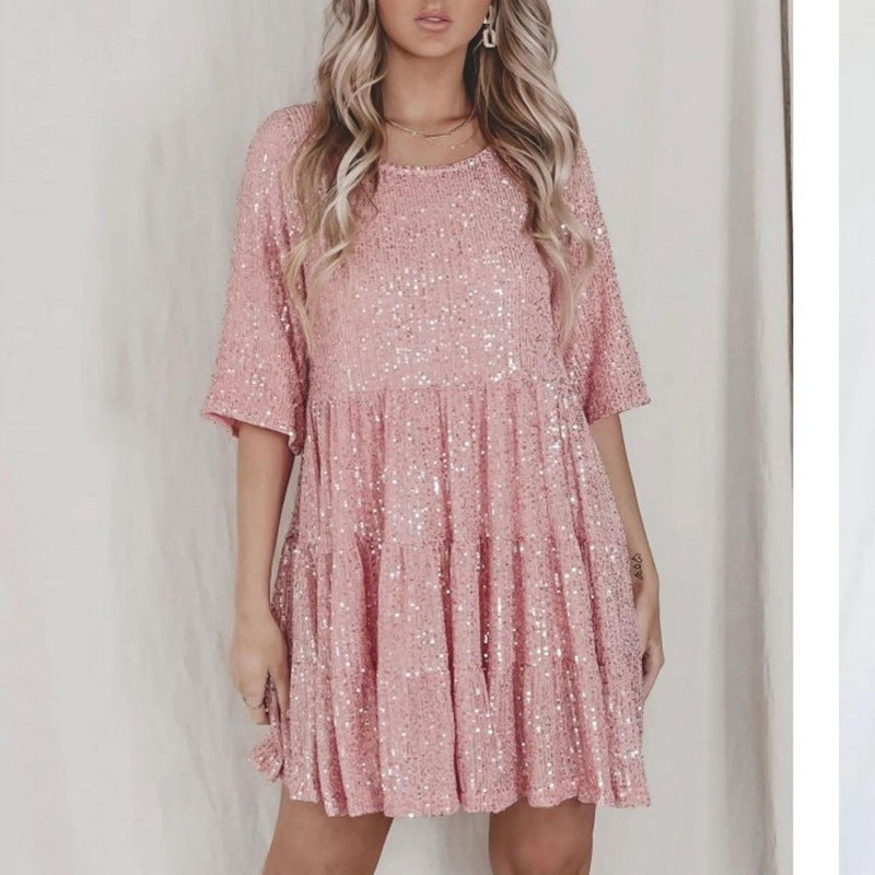 Robe de fête scintillante pour femmes Chic und Stil