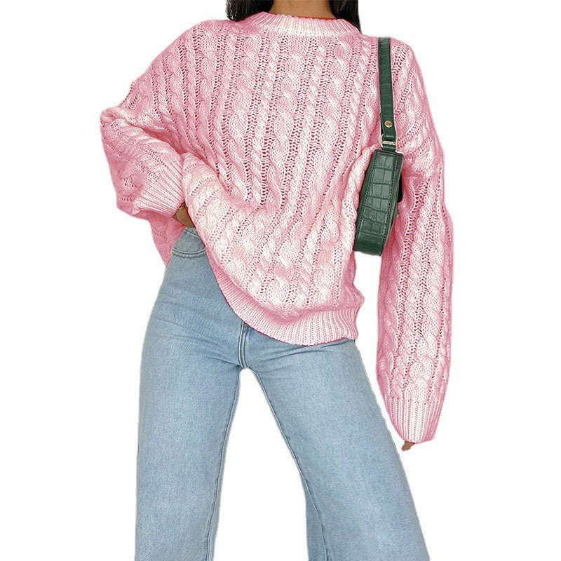 Pull en grosse maille pour femmes avec un motif torsadé raffiné en matériau doux Chic und Stil