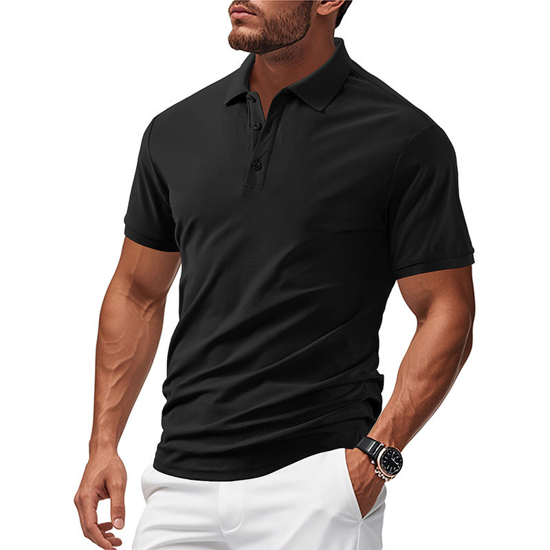 Polo pour hommes en matériau fonctionnel respirant avec une coupe moderne Chic und Stil