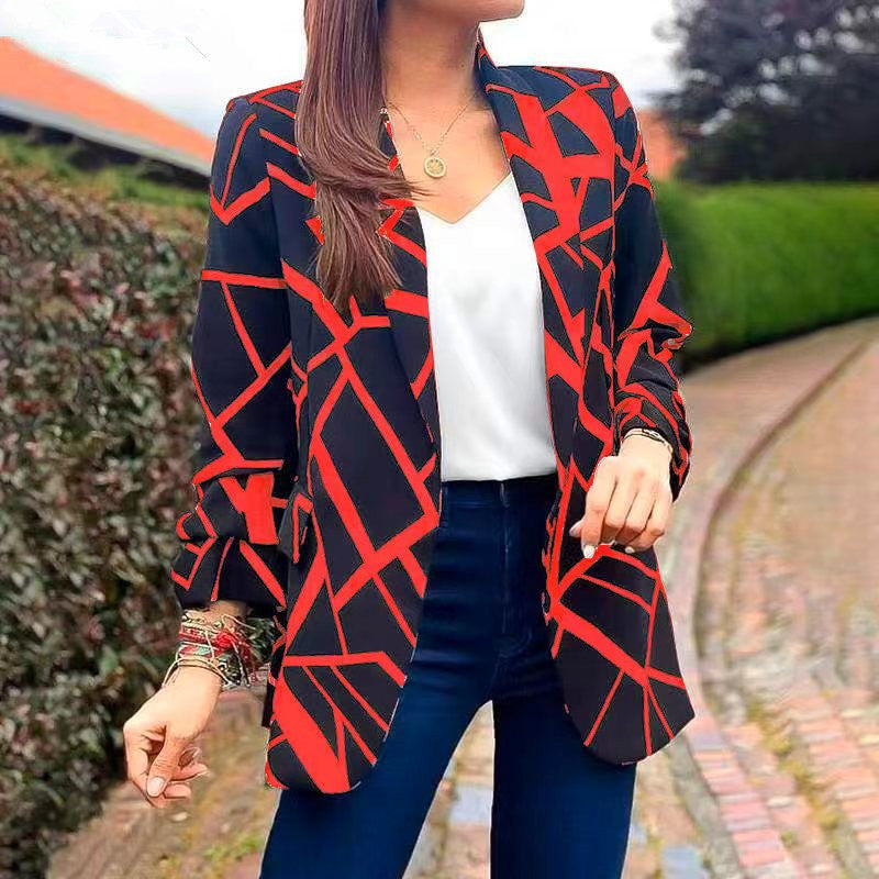 Veste pour femmes avec un motif géométrique moderne et une coupe décontractée Chic und Stil