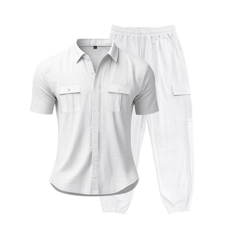 Costume court pour hommes à la mode avec poches pratiques Chic und Stil