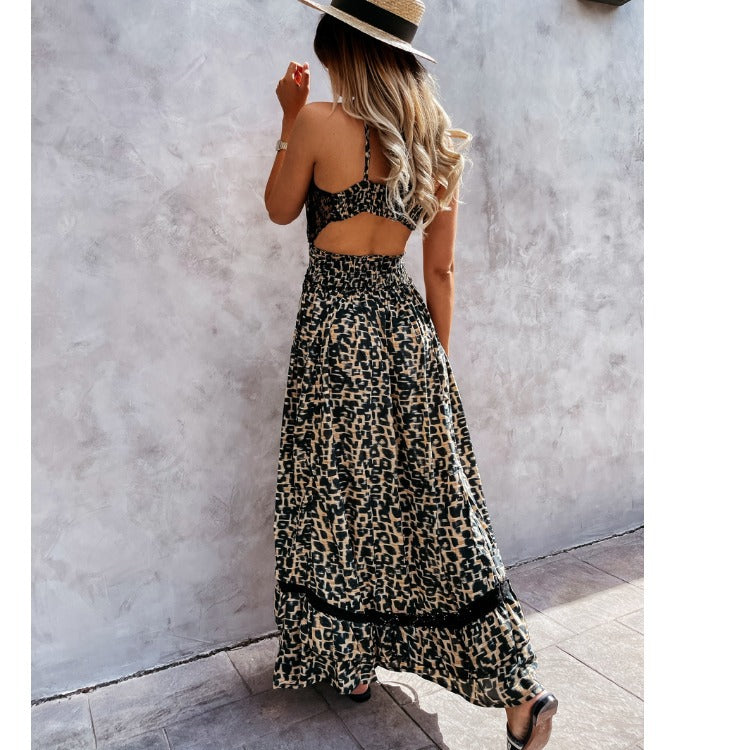 Robe maxi pour femmes avec ornements en dentelle Chic und Stil