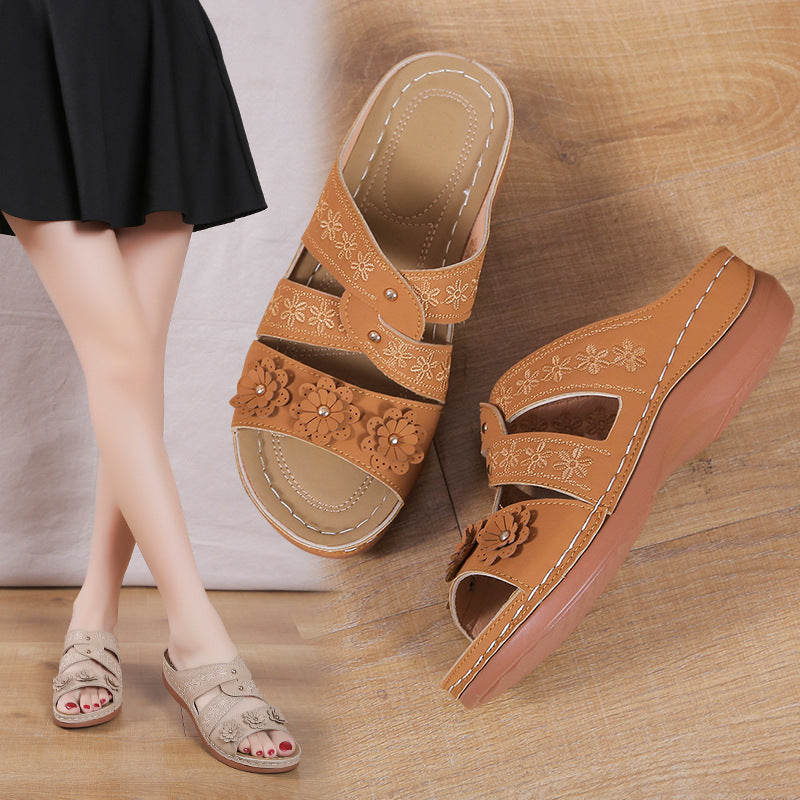 Sandales Fleuries Confort Chic und Stil pour Femmes