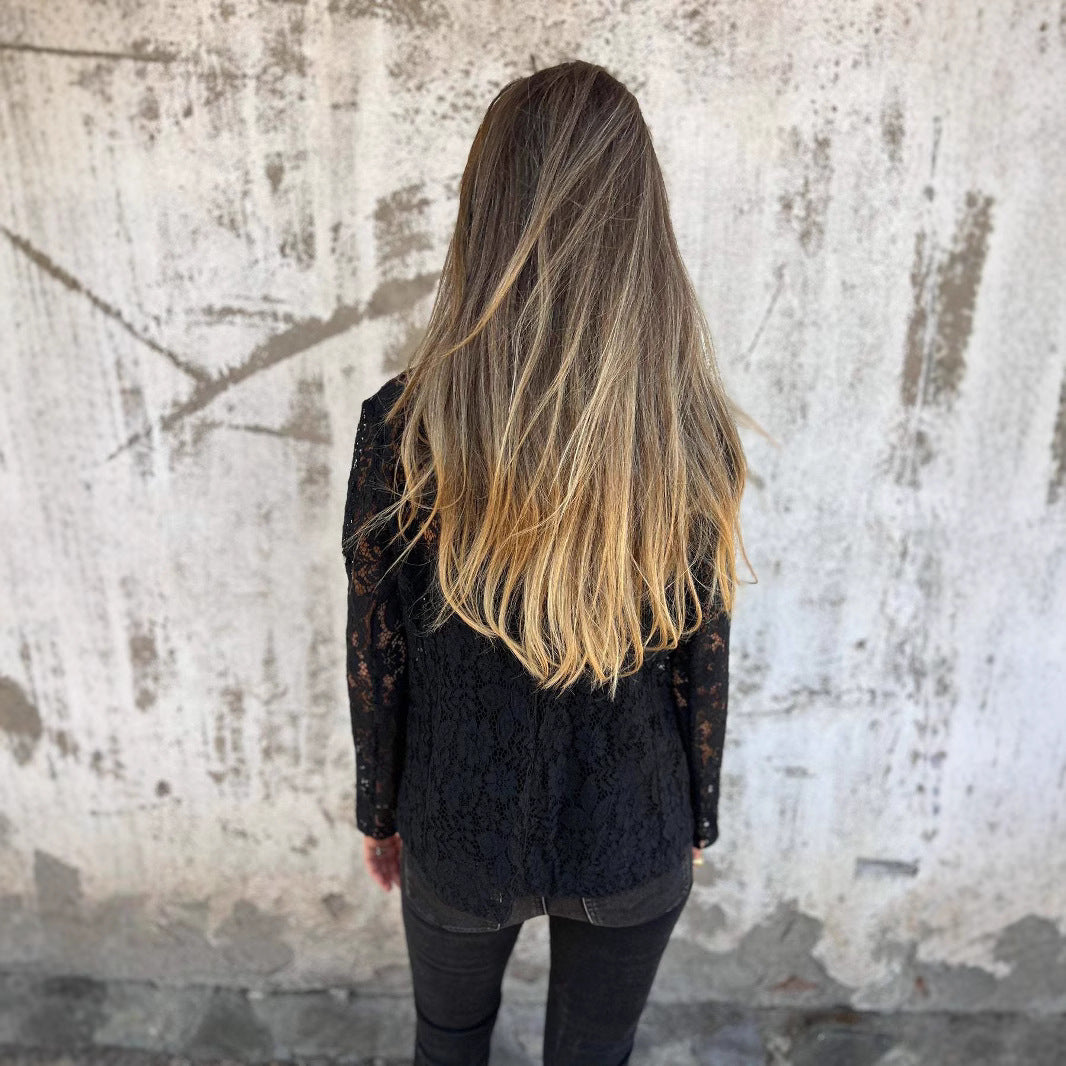 Blazer élégant en dentelle pour femmes Chic und Stil