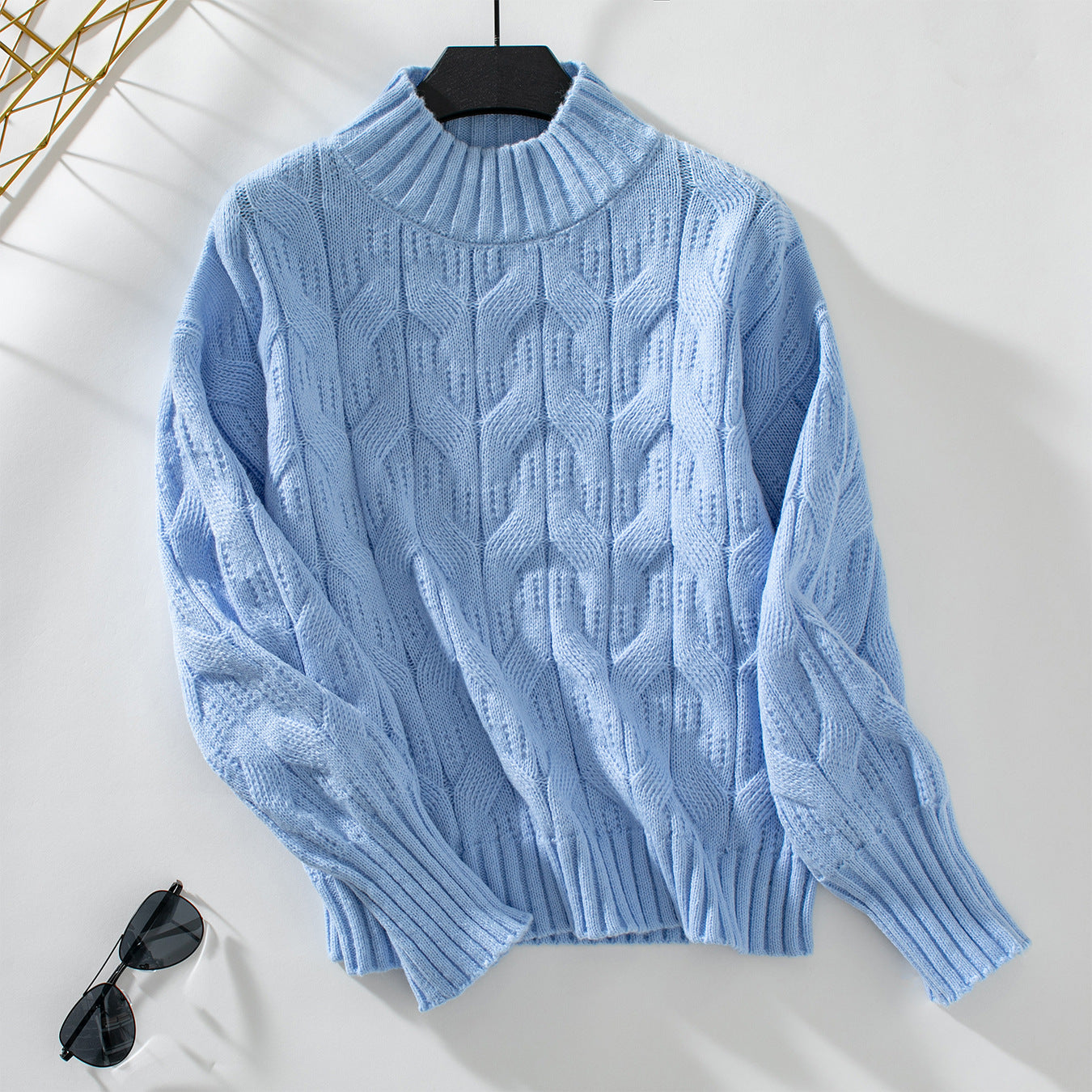 Dames Gros Tricot Pull Chic und Stil