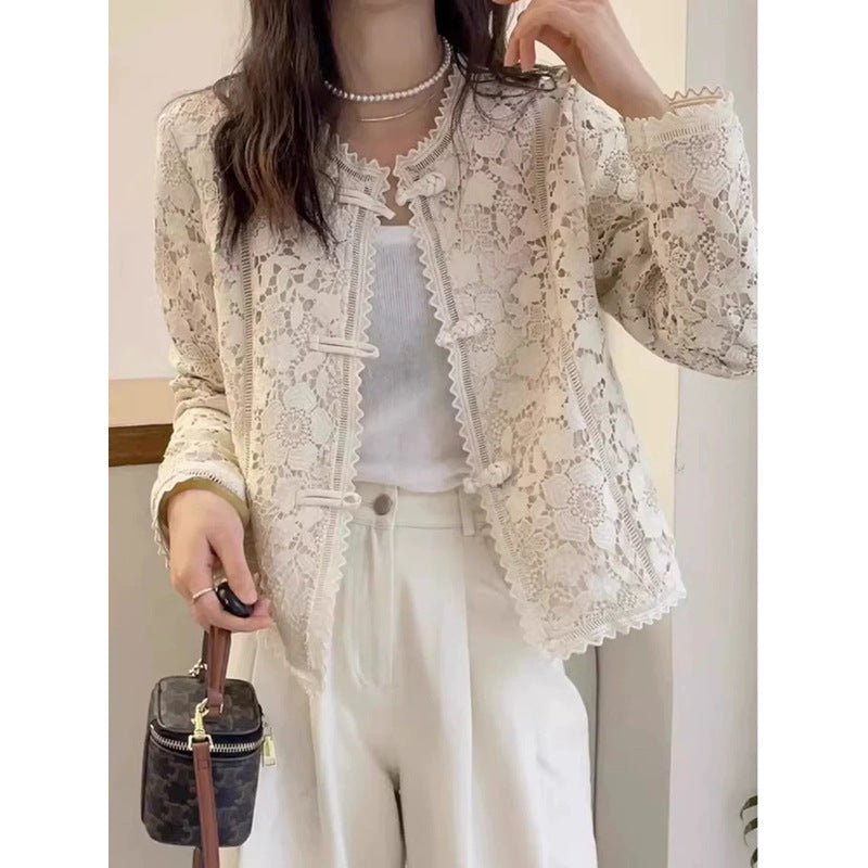 Veste courte en dentelle délicate pour femmes Chic und Stil