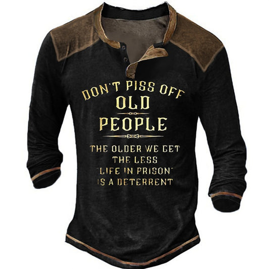 Chemise à manches longues décontractée pour hommes avec impression originale Chic und Stil