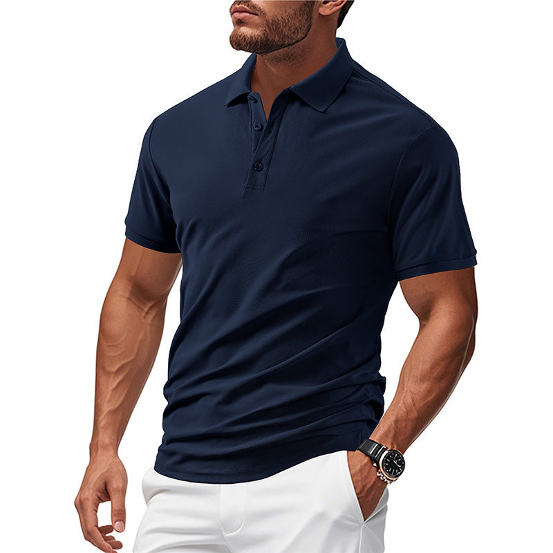 Polo pour hommes en matériau fonctionnel respirant avec une coupe moderne Chic und Stil