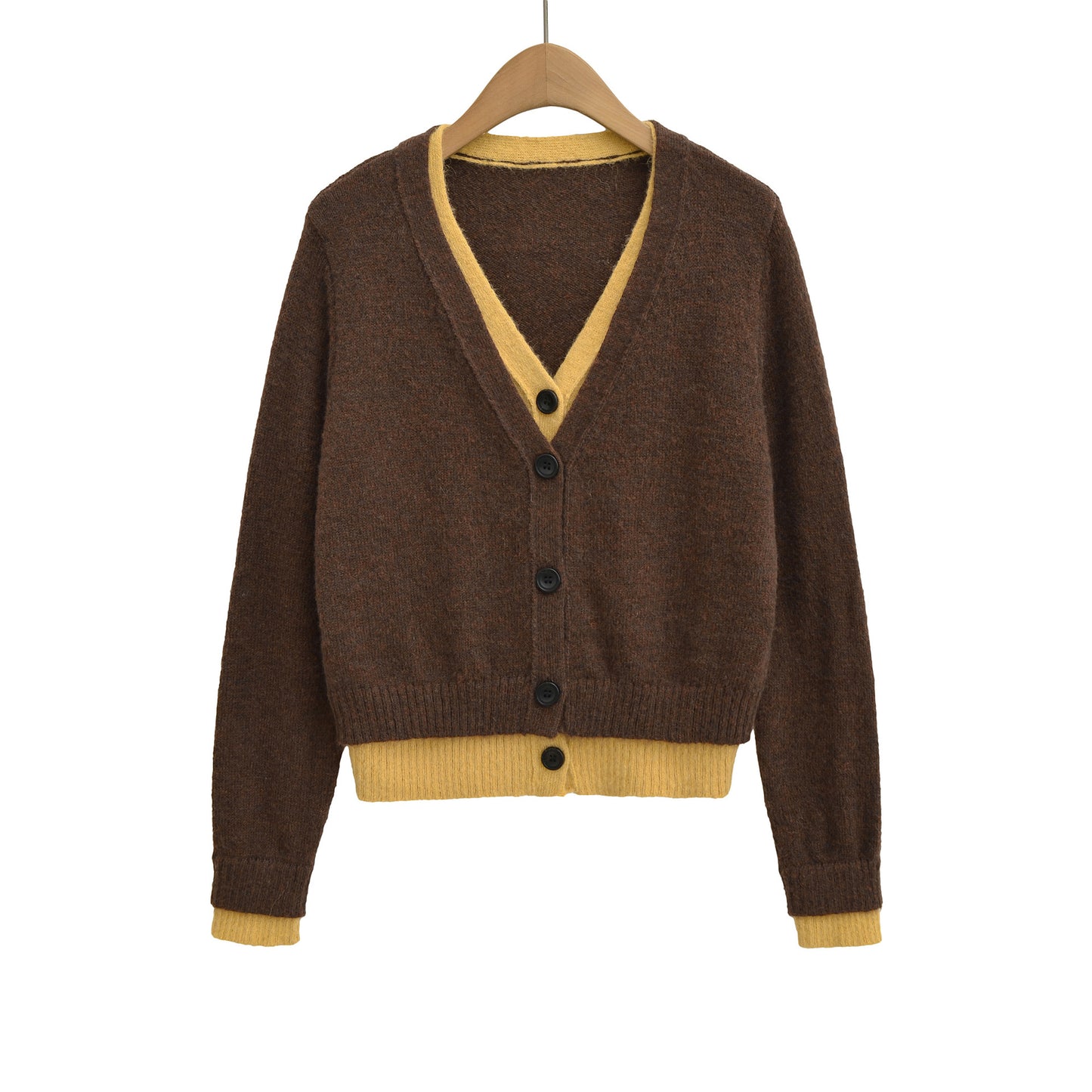 Pull élégant pour femmes avec décolleté en V profond et boutons décoratifs Chic und Stil