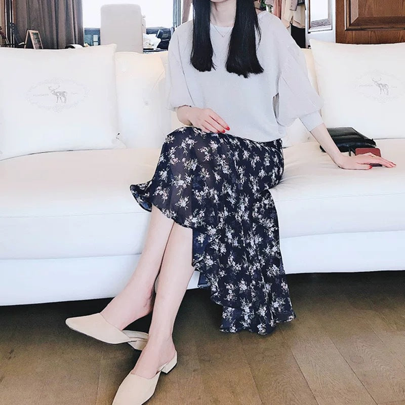 Jupe maxi florale élégante pour femmes Chic und Stil