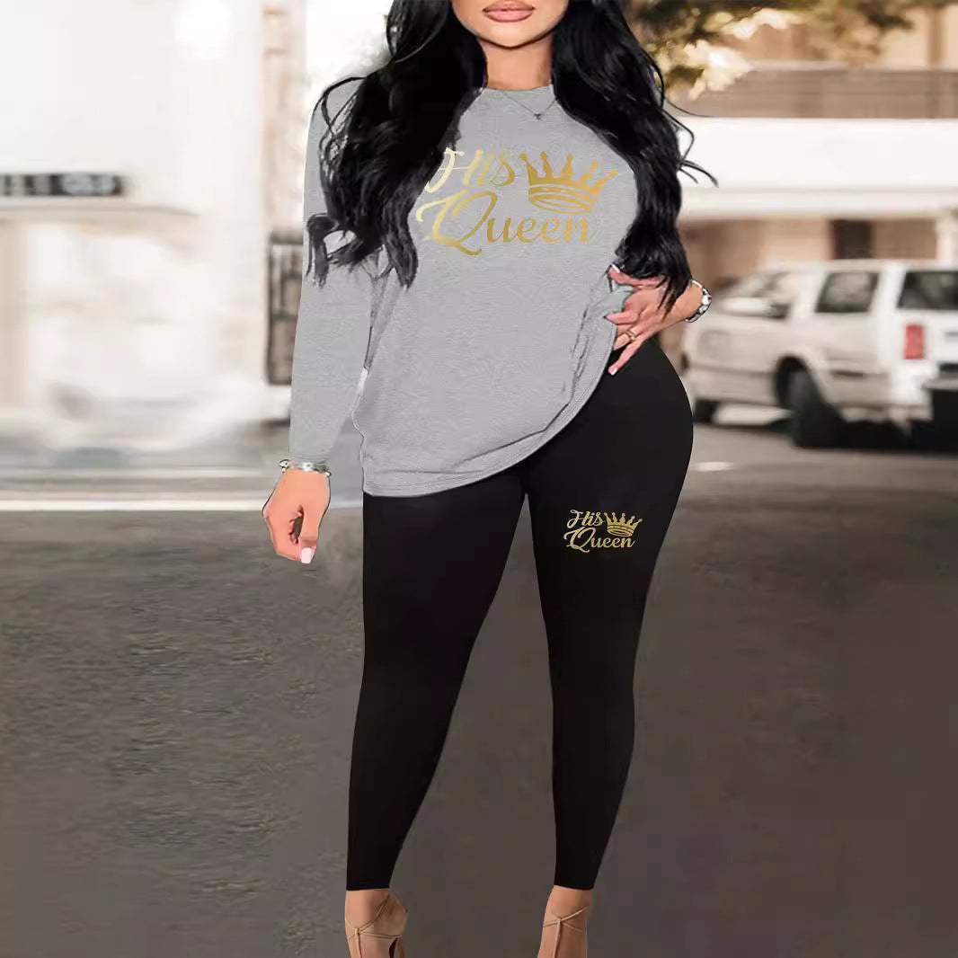 T-shirt à manches longues pour femmes avec un joli motif d'ours et une coupe décontractée Chic und Stil