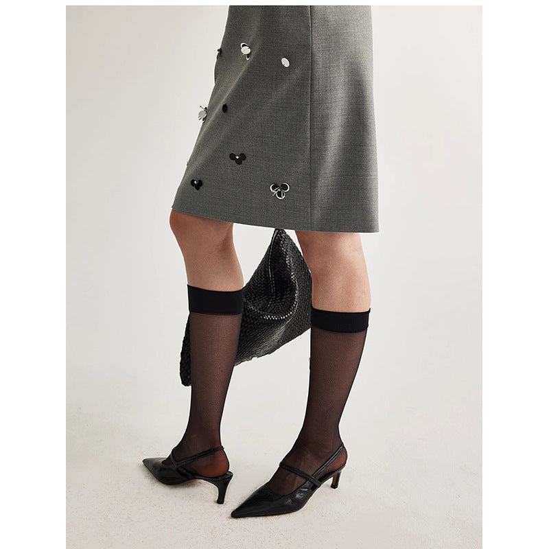 Jupe crayon taille haute élégante pour femmes Chic und Stil