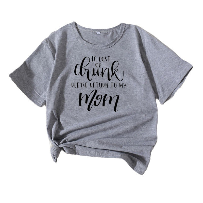 T-shirt humor doux en coton pour femmes Chic und Stil