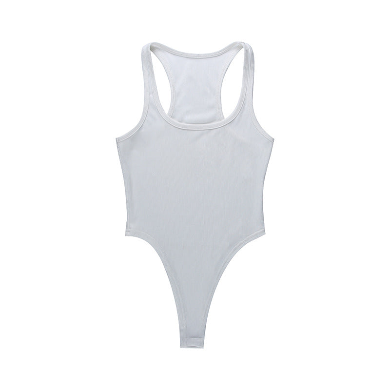 Body à col montant en côtes Chic und Stil pour femmes