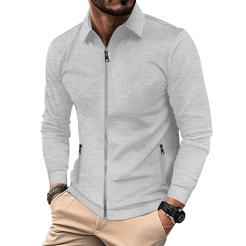 Veste de transition tendance pour hommes avec fermeture éclair et poches pratiques Chic und Stil